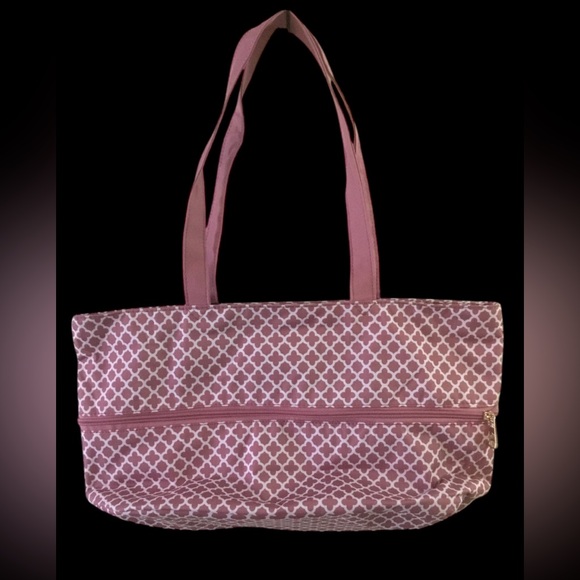 Jenni Chan Pink Geometric Tote Bag - Picture 3 of 13